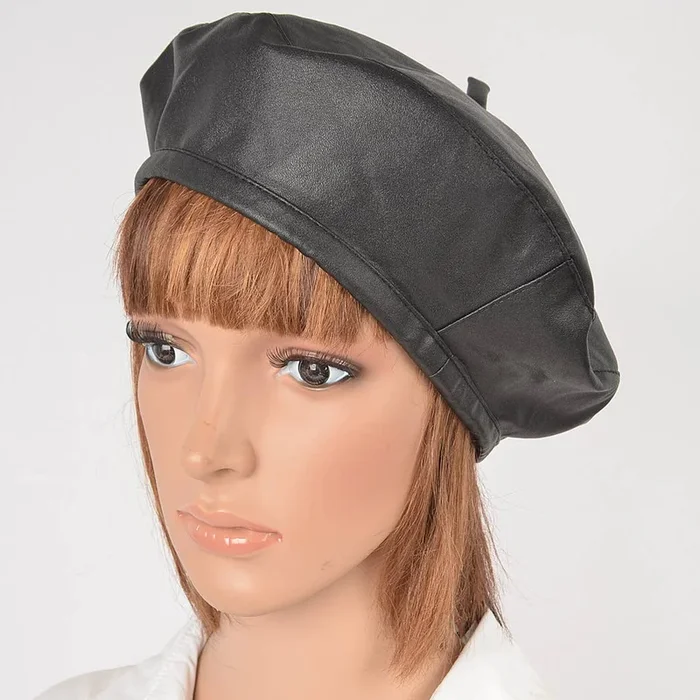 3AM BY H&D ACCESSORIES – FAUX LEATHER BERET