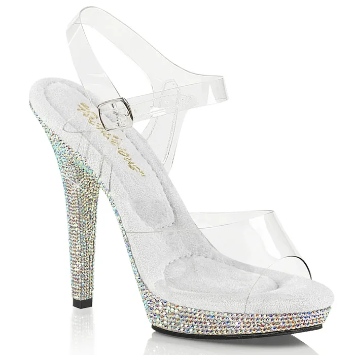 5″ Sandal Featuring Rhinestone Platform