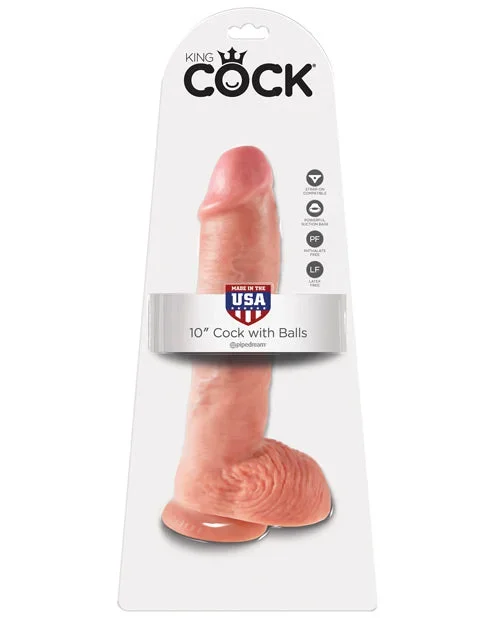 “King Cock 10″” Cock W/balls”