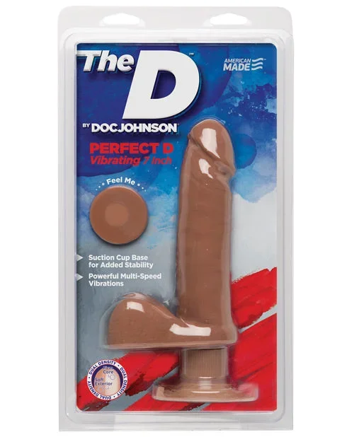 “The D” Caramel Vibrating dildo with balls
