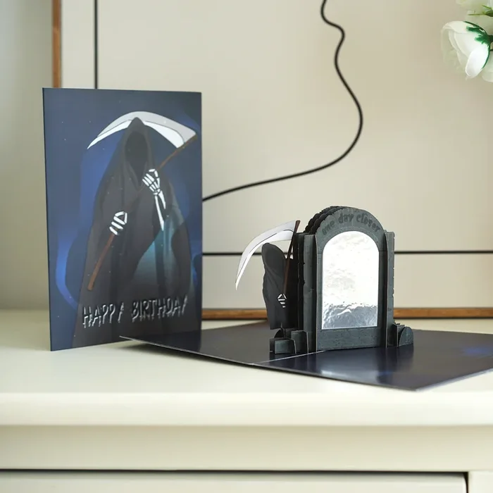Dirty Pop Cards – One Day Closer 3D Pop-Up Dark Humor Birthday Card