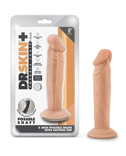 Dr. Skin Plus 6″ Poseable Dildo – Vanilla