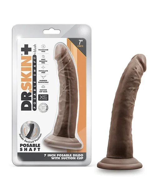 Dr. Skin Plus 7″ Poseable Dildo – Chocolate