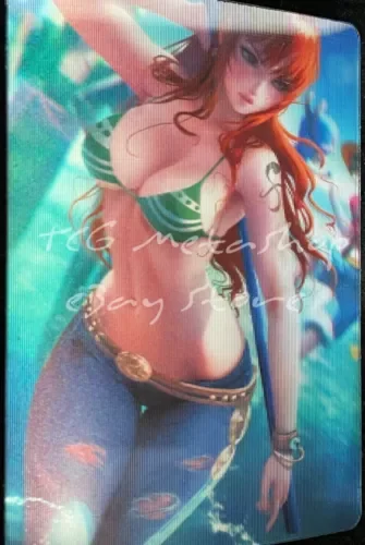 ???? DUAL L 04 Nami One Piece Goddess Story Anime Waifu Lenticular ACG Ecchi