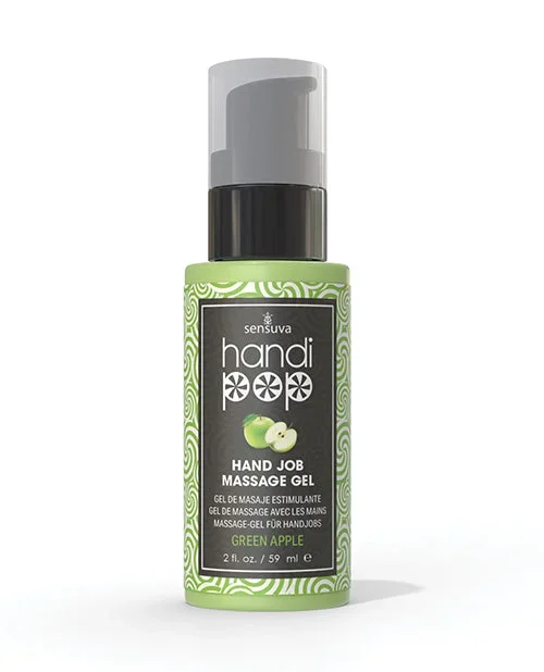 Handipop Hand Job Massage Gel – 2 oz Bottle Green Apple
