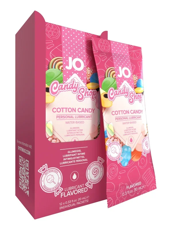 JO H2O Foil Display Box – Cotton Candy – Lubricant 0.34 floz / 10 mL
