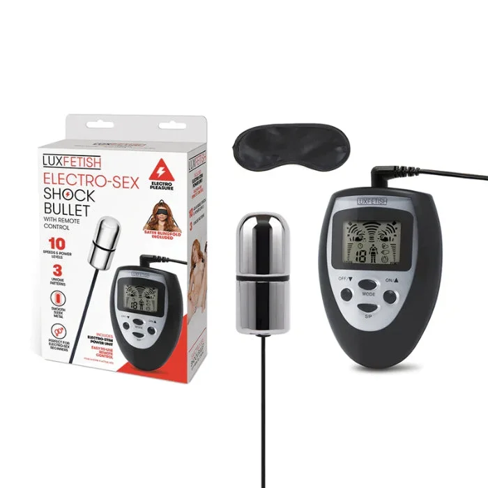 Lux Fetish Electro-Sex Shock Bullet With Remote