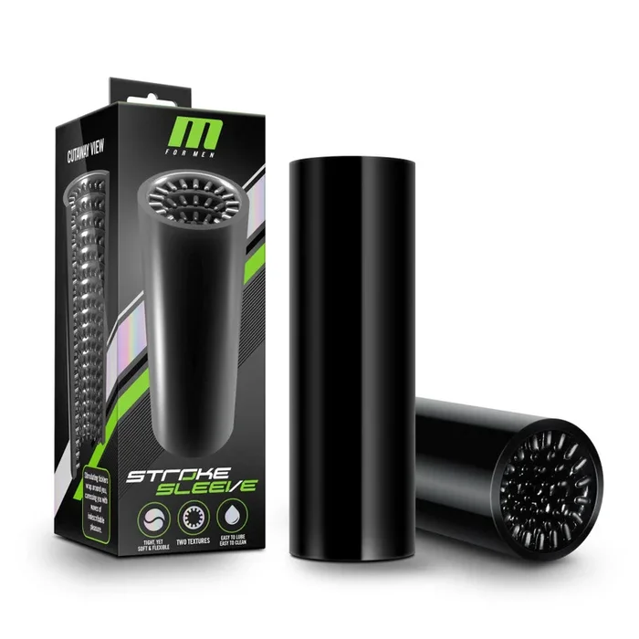 M For Men By Blush® | Sleeve Black Masturbator / Stroker