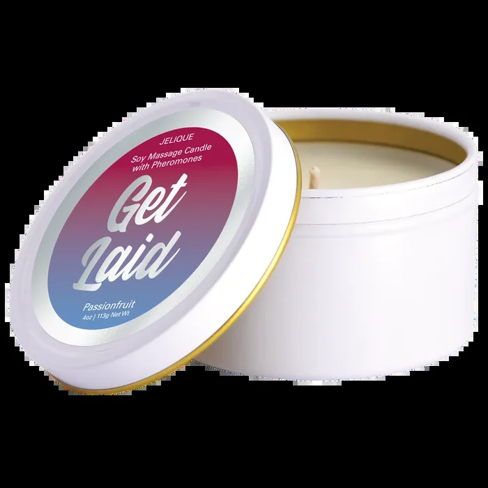 MOOD CANDLES Get Laid – Pheromone Massage Candle Passion Fruit 4oz | 113g