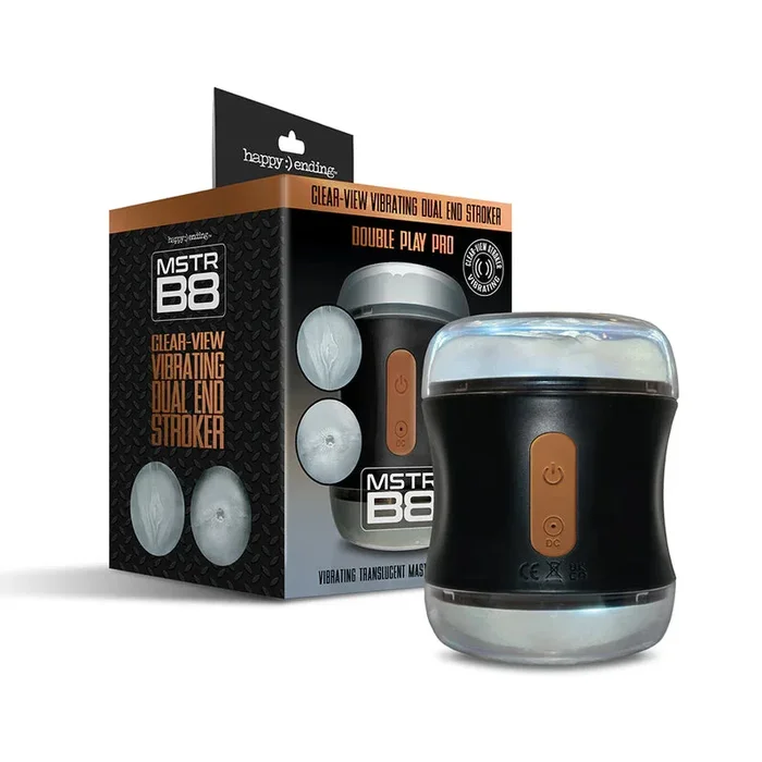 MSTR B8 Clear-View Vibrating Dual End Stroker