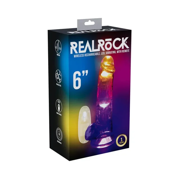 RealRock Wireless Remote Control Vibrating Dildo with Balls