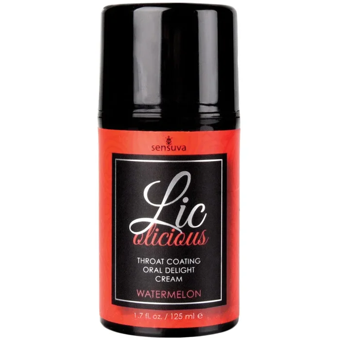 Sensuva Lic-O-Licious Throat Coating Oral Delight Cream-Watermelon 1.7oz