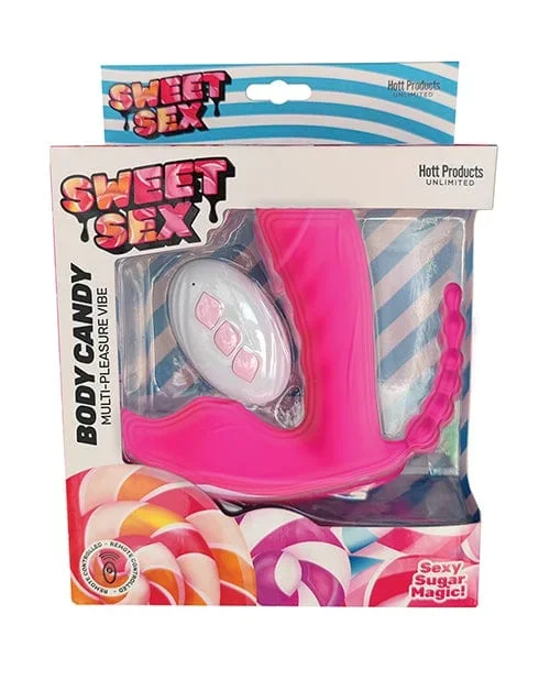 Sweet Sex Body Candy Multi Pleasure Vibe with remote – Magenta