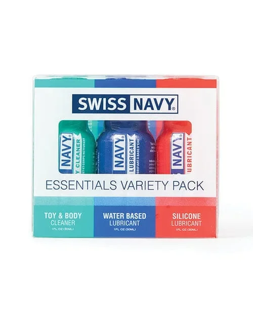 Swiss Navy Essentials Variety Pack Of 3 – 1 oz.