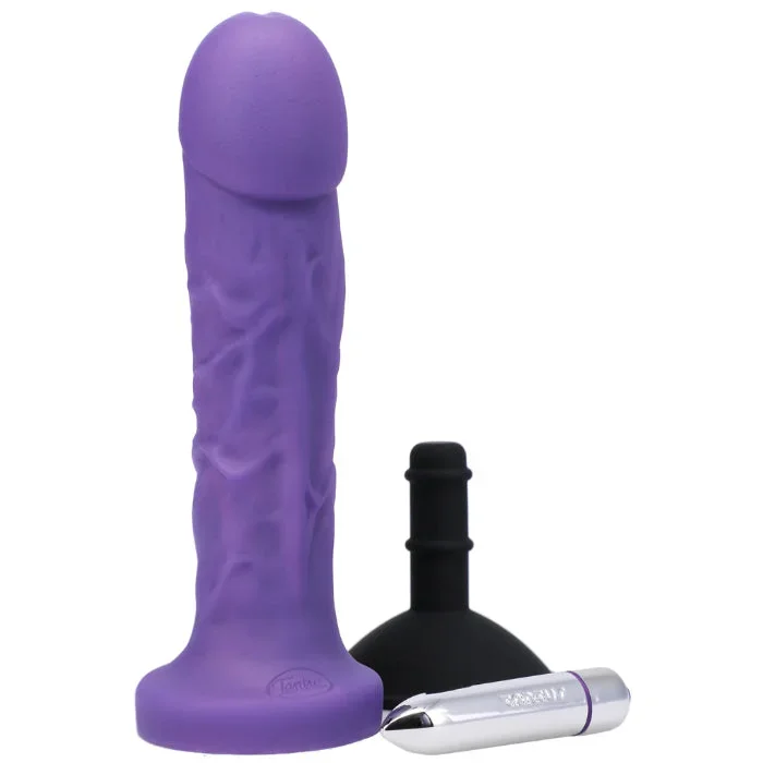 Tantus Goliath Super Soft Silicone Dildo with Suction Cup And Vibrating Bullet Kit