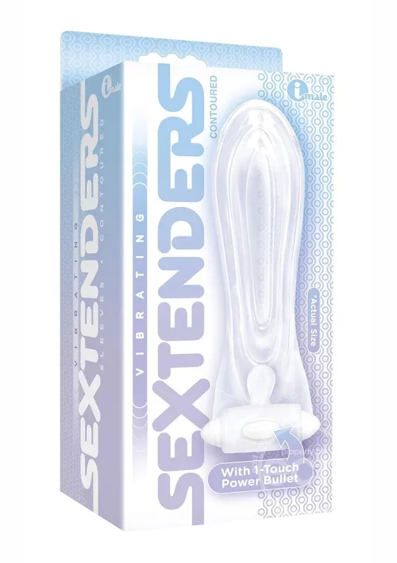 The 9’s – Vibrating Sextenders, Contoured – Clear