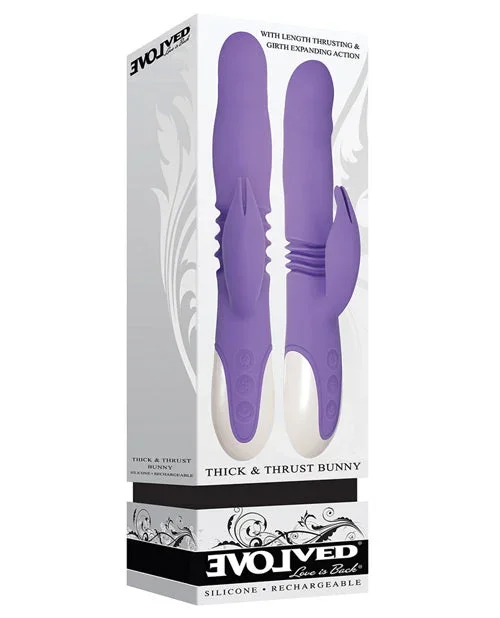 Thick & Thrust Bunny Rabbit Vibrator – Purple