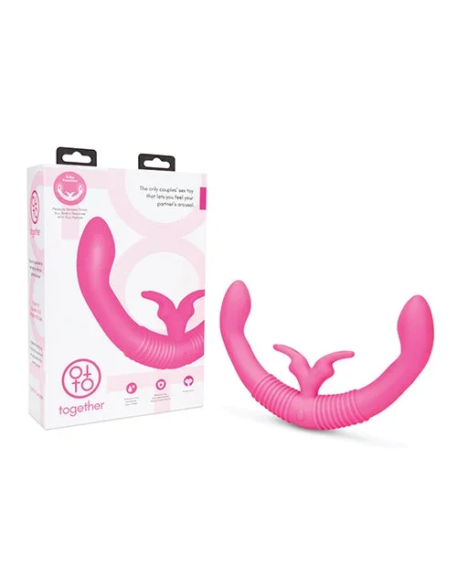 Together Couples Dual Ended Rabbit Vibrator Pink