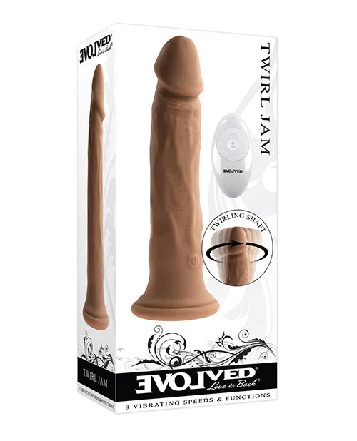 Twirl Jam 9″ Vibrating Dildo – Dark