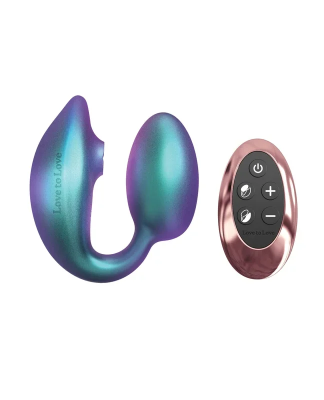 Wonderlover Dual Stimulator – Iridescent Turquoise